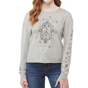 🆕 Rebellious One Gray Astrology Astrological Chart Zodiac Signs Long Sleeve Top